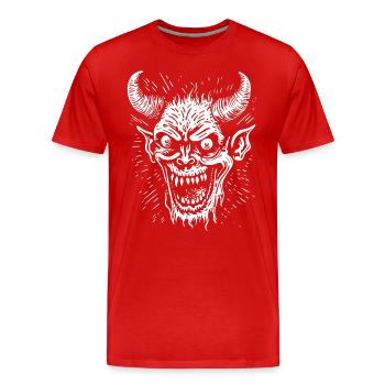 Freaking Weird - Men's Premium Organic T-Shirt - red - Front - Damien (186cm)