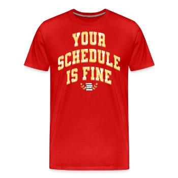 Conseil Scolaire Conseiller Scolaire - T-shirt bio Premium Homme - rouge - Devant - Damien (186cm)