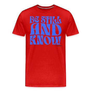 Christentum Christlicher Bibelvers - Männer Premium Bio T-Shirt - Rot - Vorne - Damien (186cm)