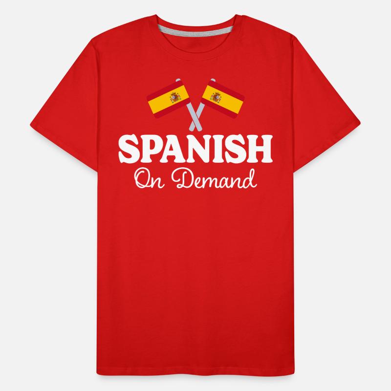 Spanish on request Spanish interpreter Men's Premium Organic T-Shirt