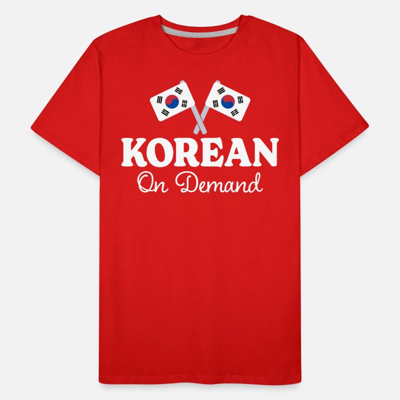 Coréen Sur Demande Interprète Coréen T-shirt bio Premium Homme