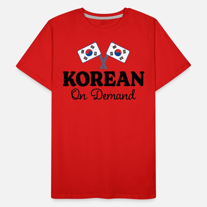 Coréen Sur Demande Interprète Coréen T-shirt bio Premium Homme