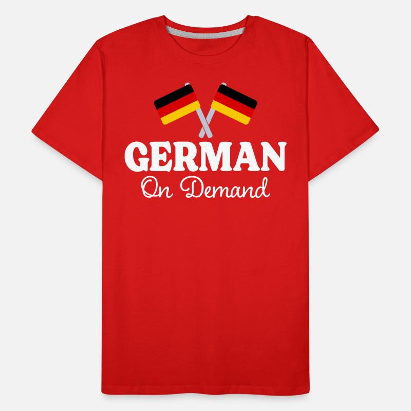 German on request German interpreter Men's Premium Organic T-Shirt