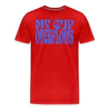 Christentum Christlicher Bibelvers - Männer Premium Bio T-Shirt - Rot - Vorne - Damien (186cm)