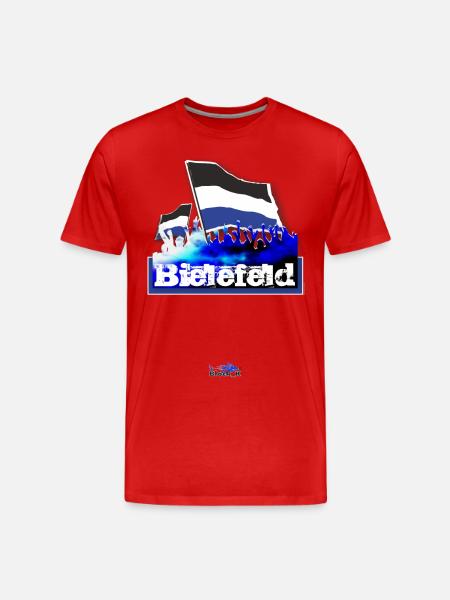 bielefeld - Männer Premium Bio T-Shirt - Rot