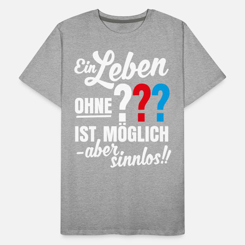 The Three ??? Life Without Is Pointless Text Men's Premium Organic T-Shirt