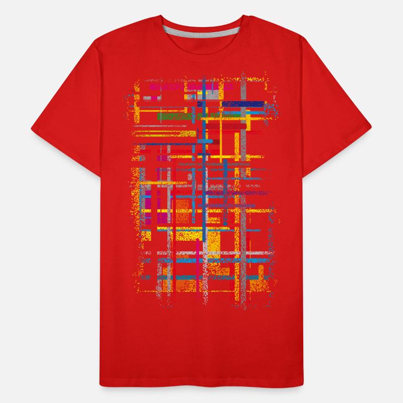 Conception des couleurs de motif T-shirt bio Premium Homme
