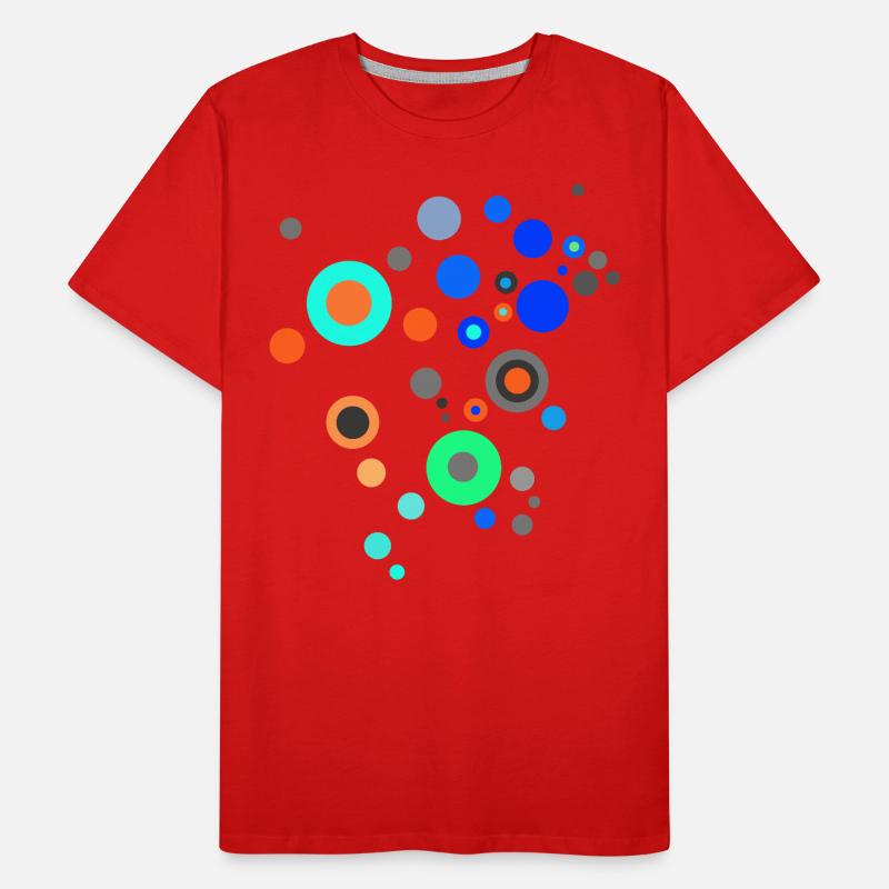 Scifi Points Pattern Design T-shirt bio Premium Homme