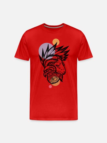 Art Ram - T-shirt bio Premium Homme - rouge
