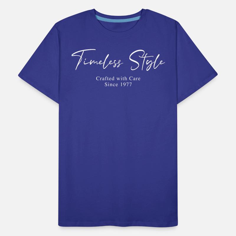 Timeless style since 1977 Script Typography Men's Premium Organic T-Shirt