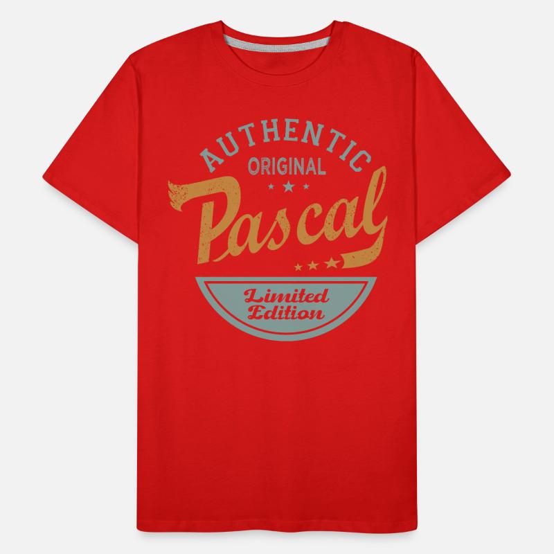 Pascal first name Gift Personalized tshirt pascal Men's Premium Organic T-Shirt