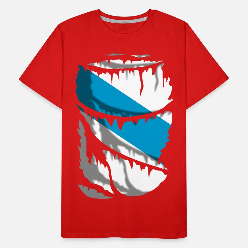 Drapeau de la Galice T-shirt bio Premium Homme