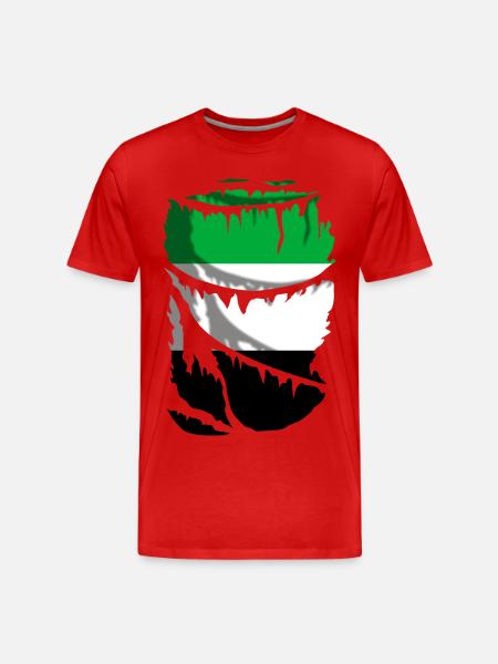 Flag of Extremadura, original gift - Men's Premium Organic T-Shirt - red