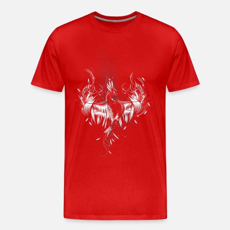 Phönix aus der Asche - Männer Premium Bio T-Shirt - Rot