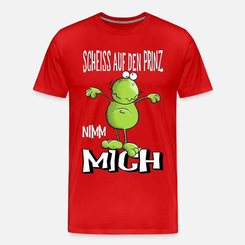 Nimm mich - Männer Premium Bio T-Shirt - Rot