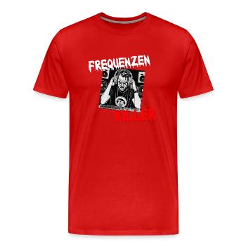 Frequenzenkiller - brutal gute Tontechniker - Männer Premium Bio T-Shirt - Rot - Vorne - Damien (186cm)