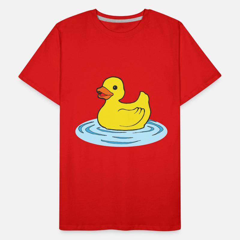 Bathing Duck Squeaky Duck Bath Bathing Men's Premium Organic T-Shirt