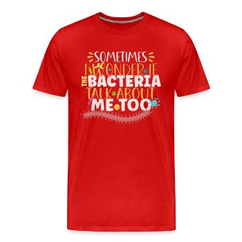 Microbiologist Microbiology Lab Staph Biology - Men's Premium Organic T-Shirt - red - Front - Damien (186cm)