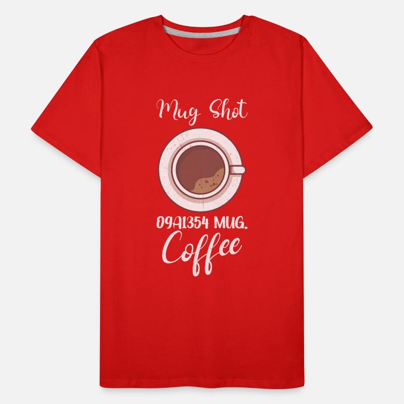 Coffee Lover Caffeine Molecule Java Latte Espresso Männer Premium Bio T-Shirt