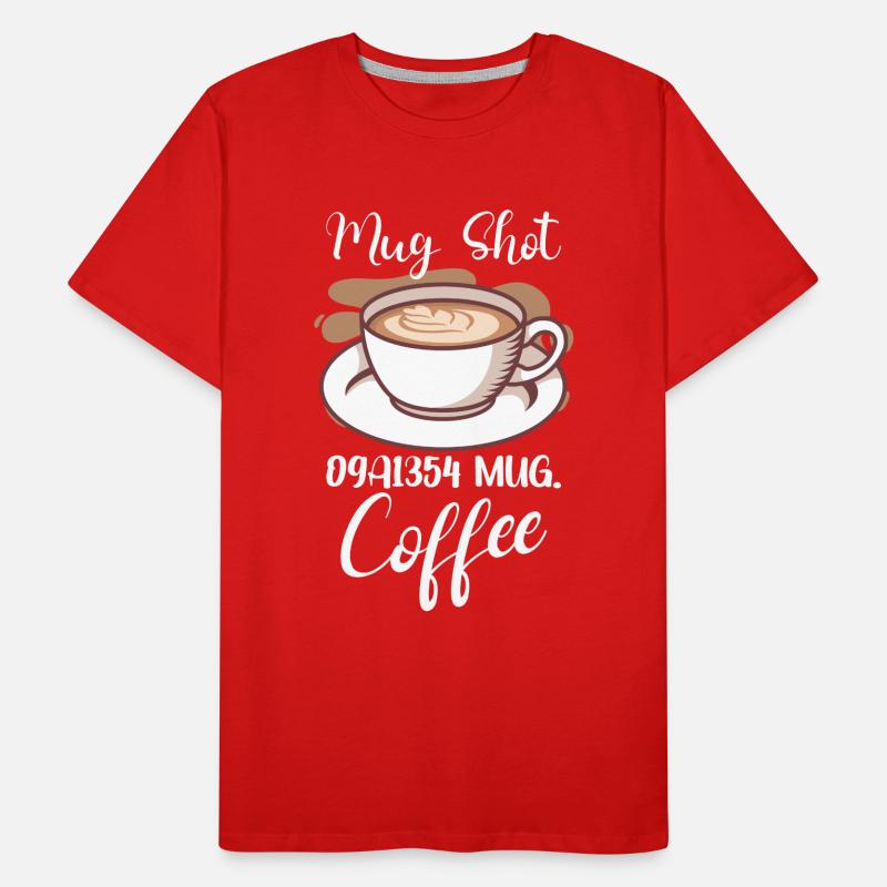 Coffee Lover Caffeine Molecule Java Latte Espresso Men's Premium Organic T-Shirt