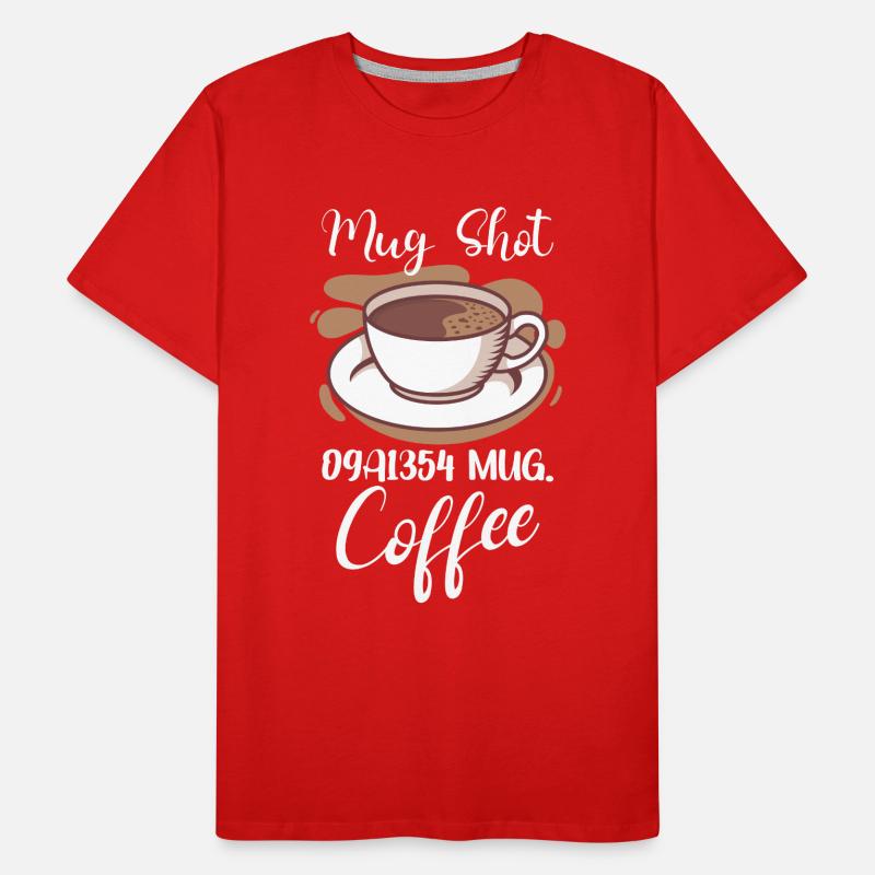 Coffee Lover Caffeine Molecule Java Latte Espresso Männer Premium Bio T-Shirt