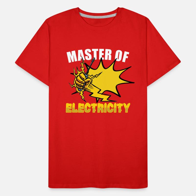 Electrician Electrical Engineer Lineman Electrical Men's Premium Organic T-Shirt