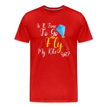 Kite Flying Kite Fan Für Fite Flying Lovers - Männer Premium Bio T-Shirt - Rot - Vorne - Damien (186cm)