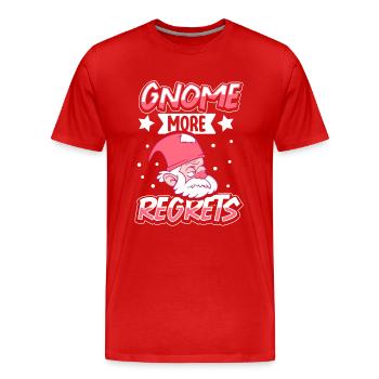 Gnomes de jardin Gnome Amant Drôle de Gnome Jardinage - T-shirt bio Premium Homme - rouge - Devant - Damien (186cm)