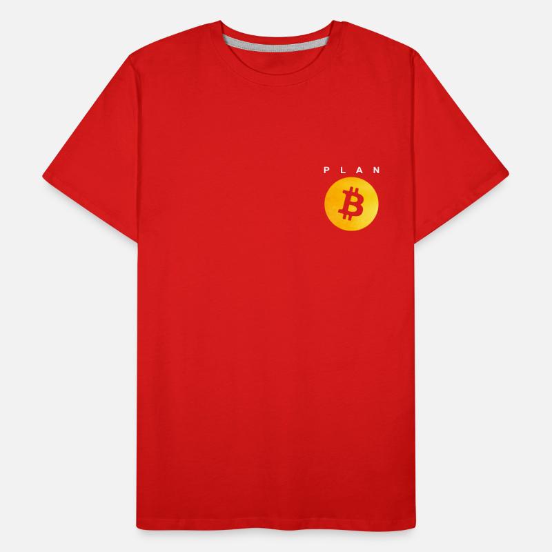 Plan B - Bitcoin Men's Premium Organic T-Shirt