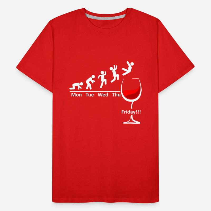 Wine Week Finally Friday Weekend - Red Wine Men's Premium Organic T-Shirt