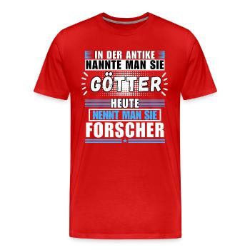 Les dieux dans l’Antiquité. Les chercheurs d’aujourd’hui - T-shirt bio Premium Homme - rouge - Devant - Damien (186cm)