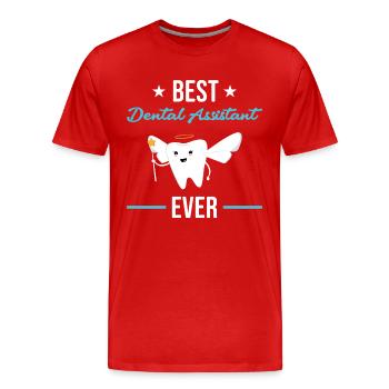 Best Dental Assistant Ever Dental Assistant - Männer Premium Bio T-Shirt - Rot - Vorne - Damien (186cm)