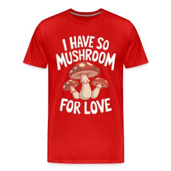 Pilz Pilze Funghi Champignon - Männer Premium Bio T-Shirt - Rot - Vorne - Damien (186cm)