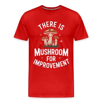 Pilz Pilze Funghi Champignon - Männer Premium Bio T-Shirt - Rot - Vorne - Damien (186cm)