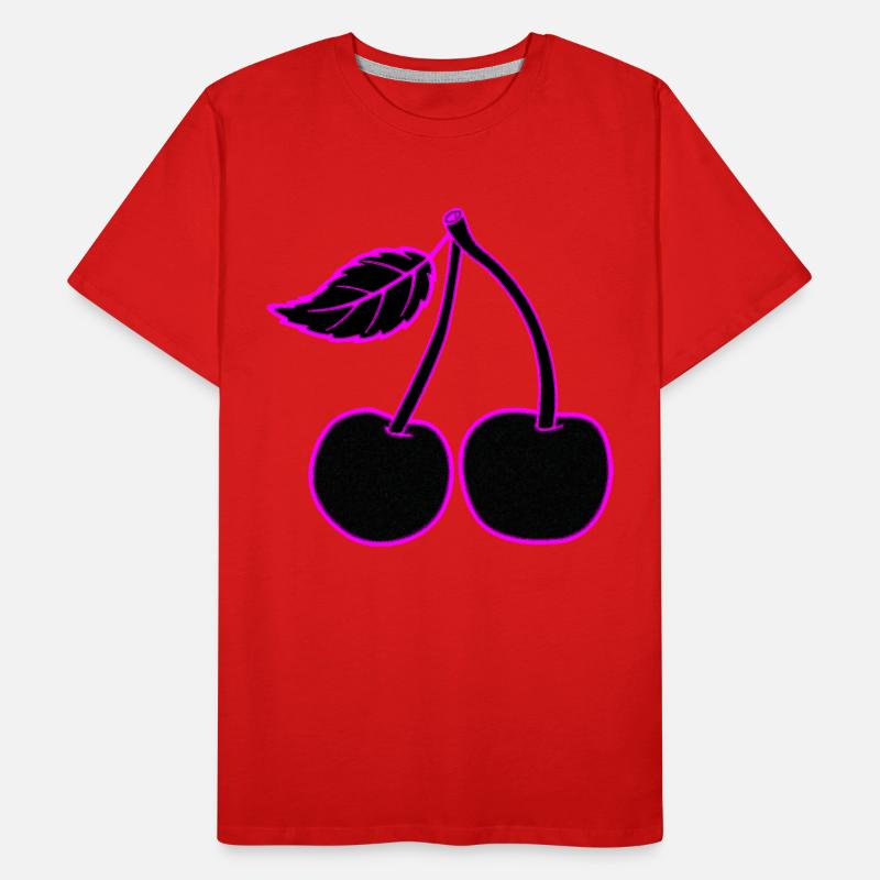 Neon Cherry Pink, subtle or present Men's Premium Organic T-Shirt