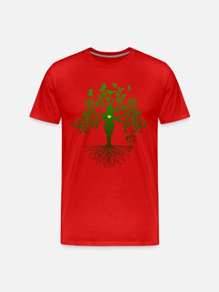Mère Symbole Nature Graphique - T-shirt bio Premium Homme - rouge