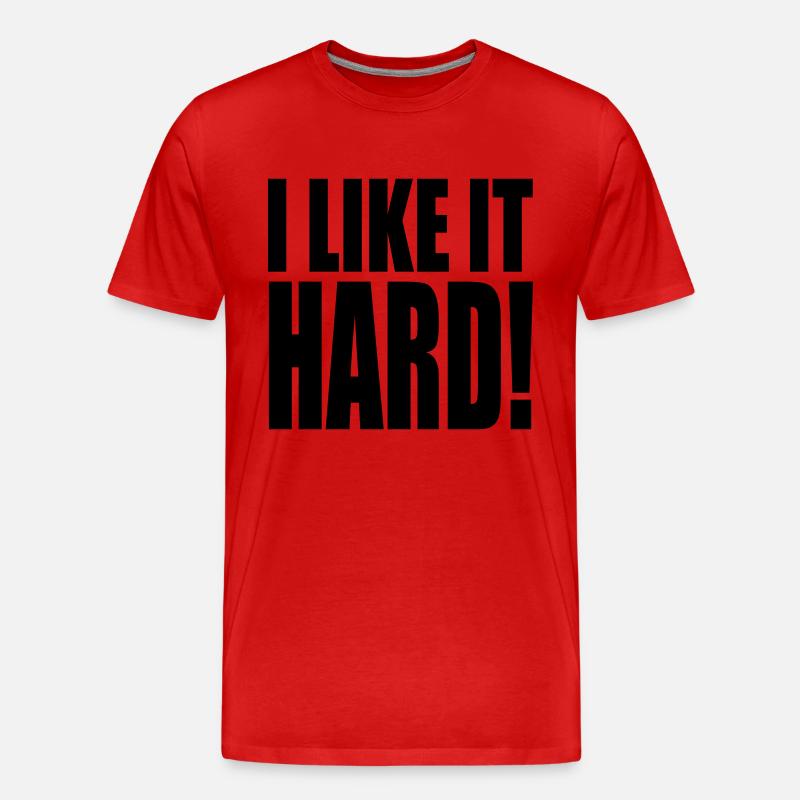 I like it hard! - Männer Premium Bio T-Shirt - Rot