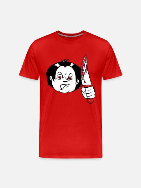Horror knife - Men's Premium Organic T-Shirt - red