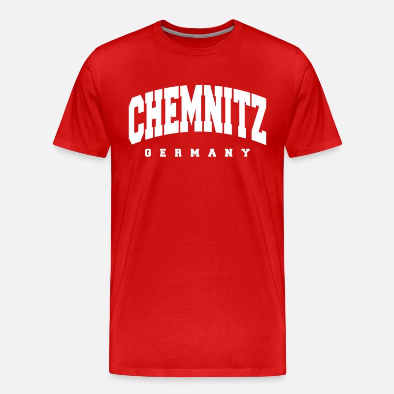 Chemnitz - Männer Premium Bio T-Shirt - Rot
