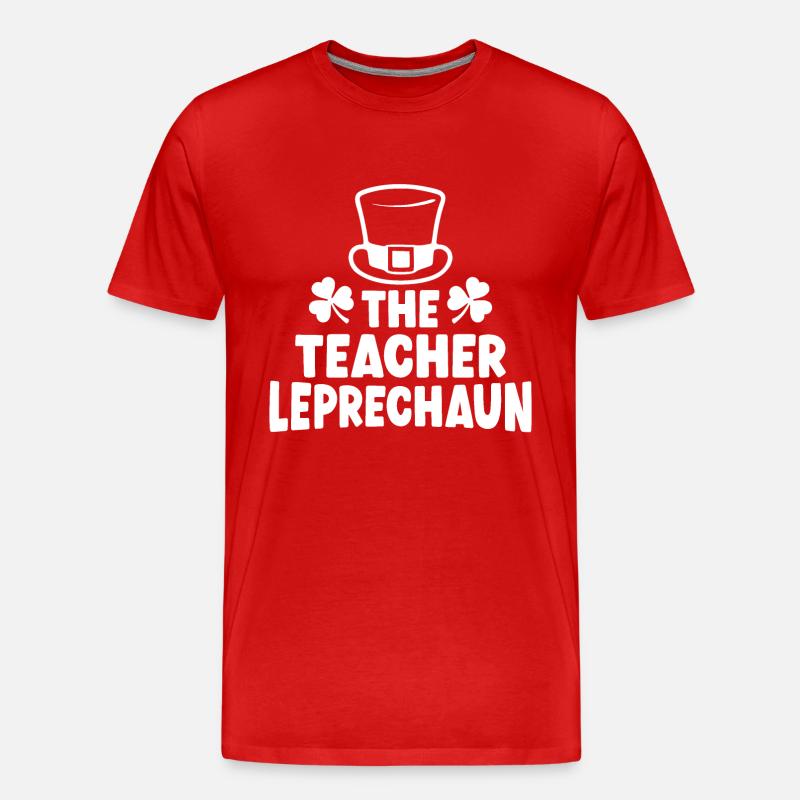 Der Lehrer Kobold - Männer Premium Bio T-Shirt - Rot