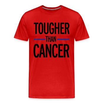 Cancer - Men's Premium Organic T-Shirt - red - Front - Damien (186cm)