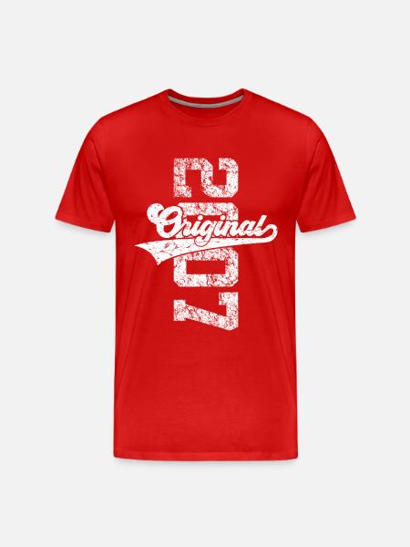 19E ANNIVERSAIRE ORIGINAL 2007 - T-shirt bio Premium Homme - rouge