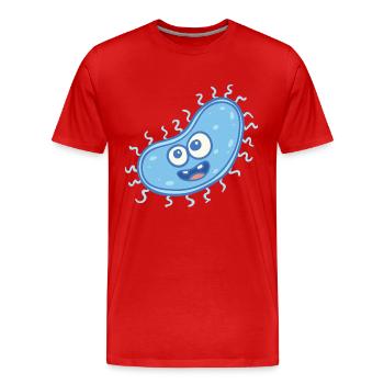 MICROBIOLOGIST: Sweet bacteria - Men's Premium Organic T-Shirt - red - Front - Damien (186cm)