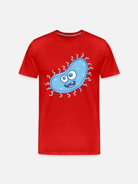 MICROBIOLOGISTE: Bactérie douce - T-shirt bio Premium Homme - rouge