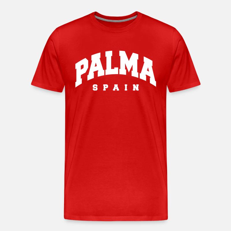 Palma - Männer Premium Bio T-Shirt - Rot
