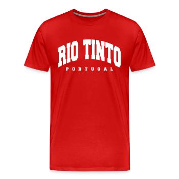 Rio Tinto - T-shirt bio Premium Homme - rouge - Devant - Damien (186cm)