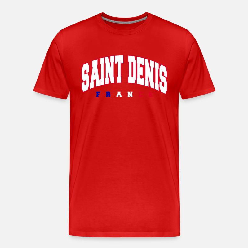Saint Denis - Männer Premium Bio T-Shirt - Rot