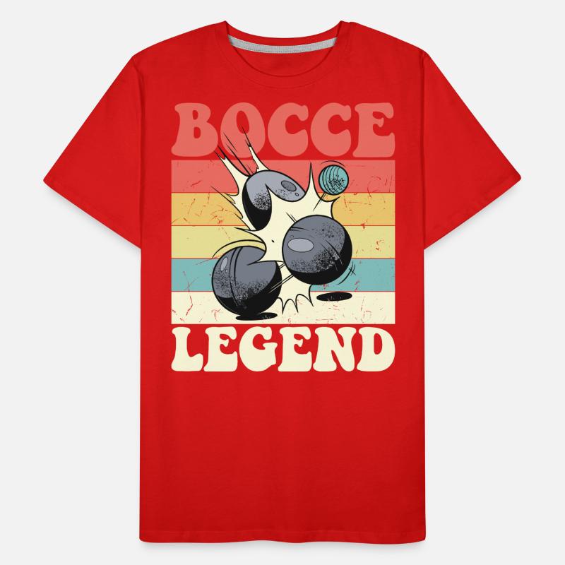 Bocce Legend Spruch Bocce Ball mit Jack Bocci Männer Premium Bio T-Shirt