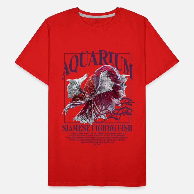 Betta Kampffisch Männer Premium Bio T-Shirt