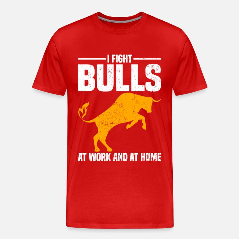 Cowboy - Männer Premium Bio T-Shirt - Rot